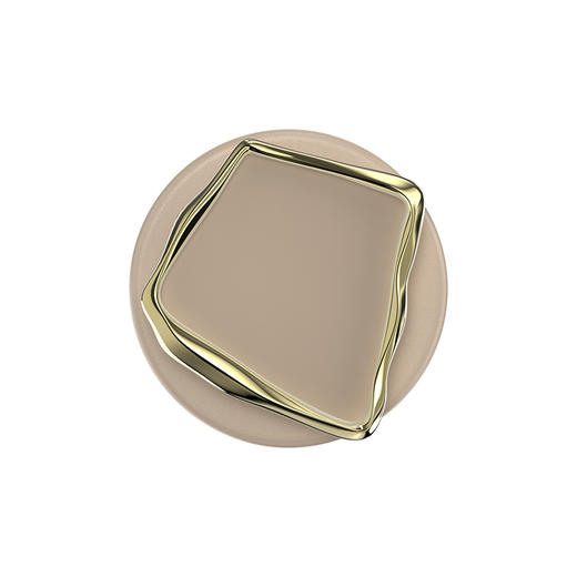 【晨间器物】静石·陶坯棕·MagSafe圆啪嗒 MAGSAFE磁吸手机气囊支架 Round圆啪嗒系列 棕色 异形珐琅 商品图2