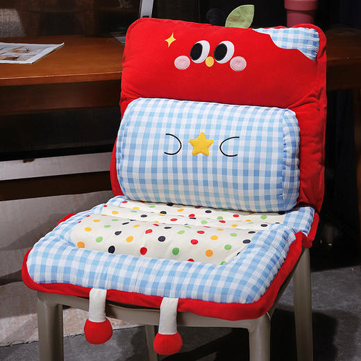 自然醒大眼苹果格子波点护腰横条坐垫QYL 商品图7