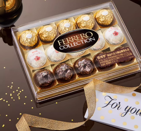 费列罗T15榛果威化巧克力15粒（多彩）