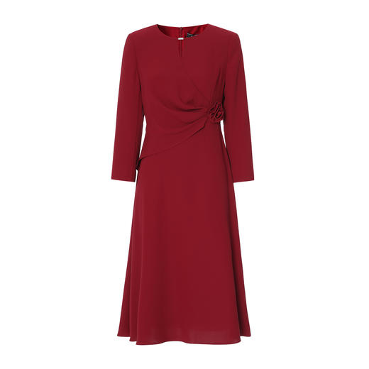 EITIE爱特爱气质收腰红色长袖礼服连衣裙秋季新款C2507834A连衣裙 商品图5