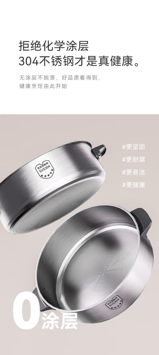 GLASSLOCK盖朗3D仿真碳火0涂层不锈钢电火锅6L 商品图3
