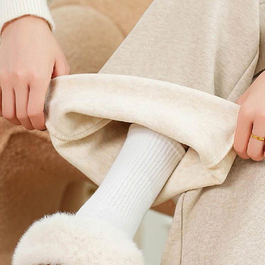 皇家丽美秋冬羊绒阔腿裤 甄选优质羊绒温暖润肤 垂感自由软糯舒适女士长裤XZ3703 商品图3