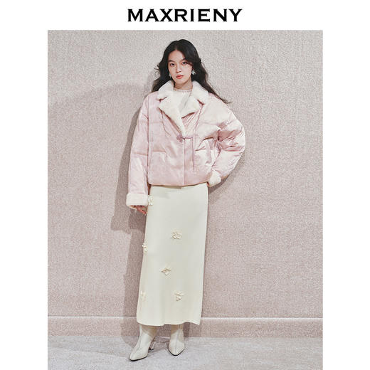 玛克门店发货：MAXRIENY中式流苏盘扣羽绒服(货号:MC85DC512) 商品图1
