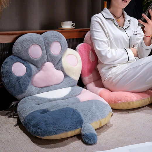 自然醒萌萌猫爪连体坐垫QYL 商品图14