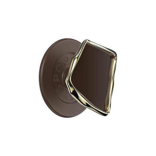 【晨间器物】静石·可可棕·MagSafe圆啪嗒 MAGSAFE磁吸手机气囊支架 Round圆啪嗒系列 棕色 异形珐琅 商品图0