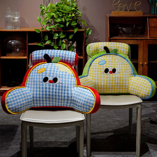 自然醒大眼苹果格子拥抱式腰靠QYL 商品图11