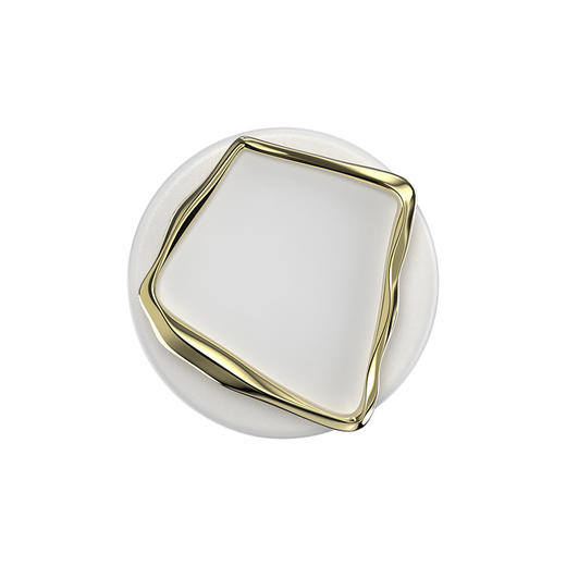 【晨间器物】静石·新生白·MagSafe圆啪嗒 MAGSAFE磁吸手机气囊支架 Round圆啪嗒系列 白色 异形珐琅 商品图2