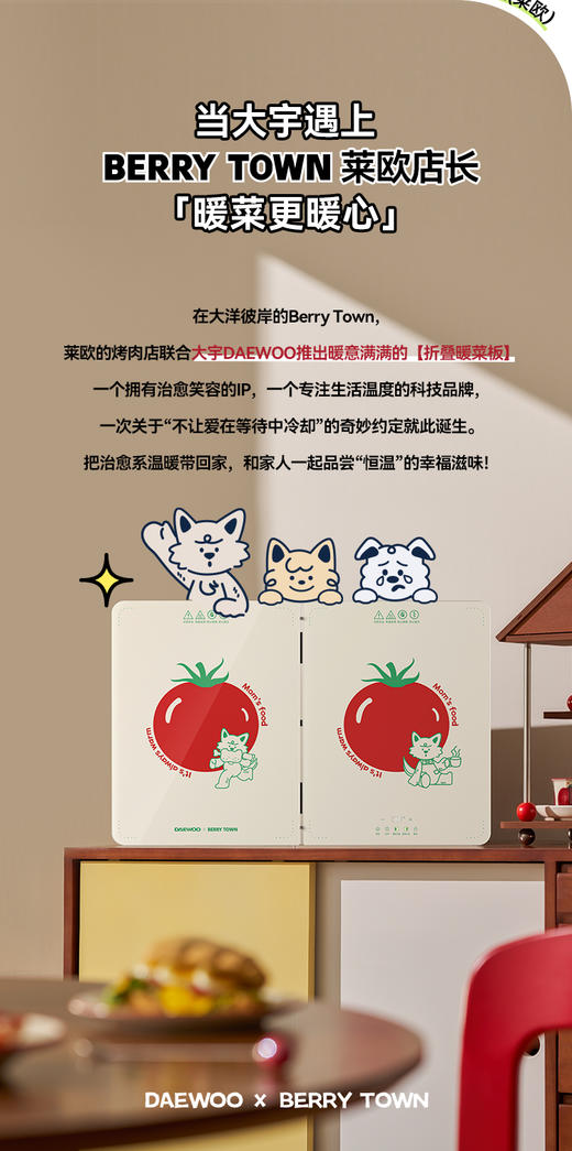 大宇WB09联名款暖菜板 商品图1