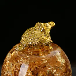 灵机2026年马年新款金箔貔貅金蟾开运球招财摆件