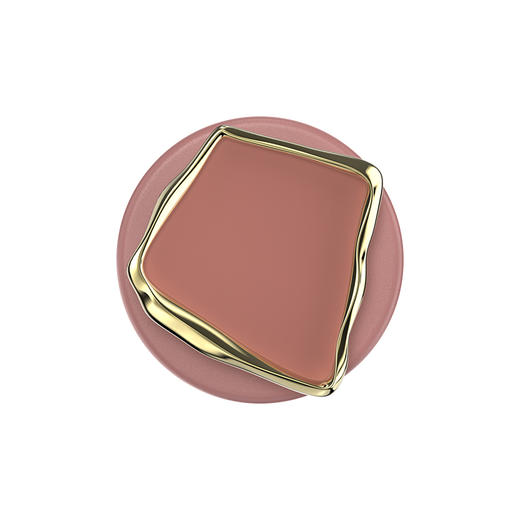 【晨间器物】静石·赤陶粉·MagSafe圆啪嗒 MAGSAFE磁吸手机气囊支架 Round圆啪嗒系列 粉色 异形珐琅 商品图2