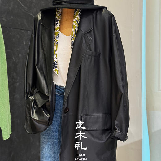 【部分现货】良木礼翻领绵羊皮衣（Q258355F） 商品图0