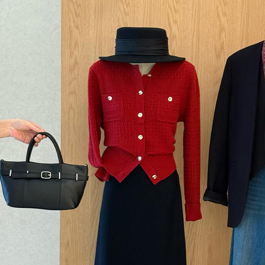 【预售7天】良木礼小香羊绒开衫（D25102691F） 商品图2