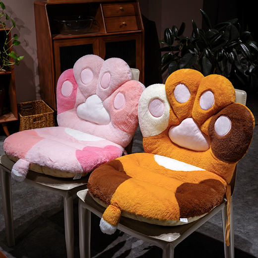 自然醒萌萌猫爪连体坐垫QYL 商品图8