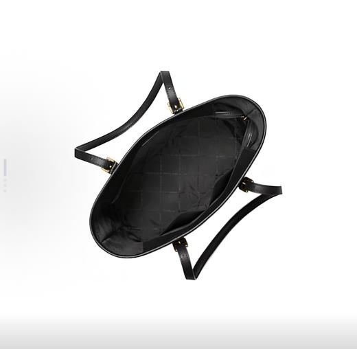 MICHAEL KORS 迈克高仕 MK Jet Set Travel 纯色经典老花简约 涂层帆布 托特包Tote购物袋手提单肩包 女款 黑色 商品图5