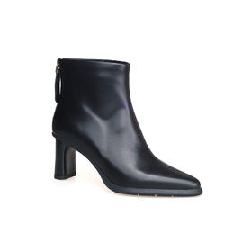 豪麟名鞋迪嘉女鞋胎牛皮革短靴DJHJA52WN007黑色