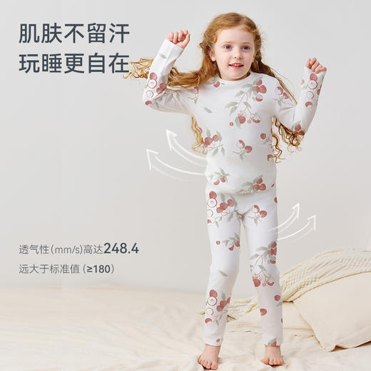 【秒杀】【新年焕新 2025 秋冬新品】 ibaby×outlast太空科技恒温秋冬针织印花长袖长裤家居服套装【110-130码全】 商品图3