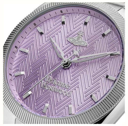 Vivienne Westwood 腕表 石英机芯 精钢不锈钢表带 紫色表盘 女表 50米防水 商品图2