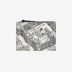 北京仓｜Inoui Editions-LOUVRE-卢浮宫 黑色 化妆包［法国设计师］