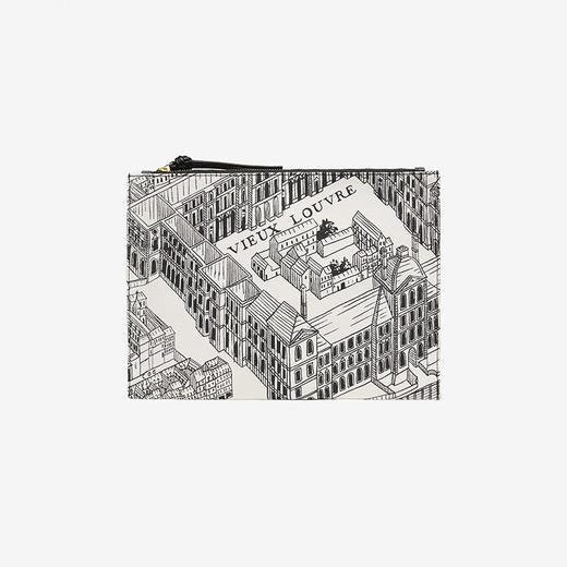北京仓｜Inoui Editions-LOUVRE-卢浮宫 黑色 化妆包［法国设计师］ 商品图0