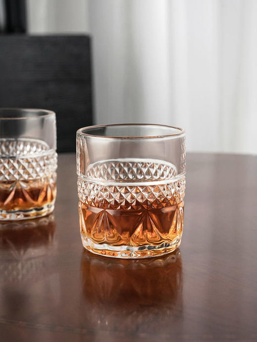 捷克进口BOHEMIA水晶玻璃威士忌杯洋酒杯中古风烈酒杯家用送礼达芙妮平底杯140ml 商品图1