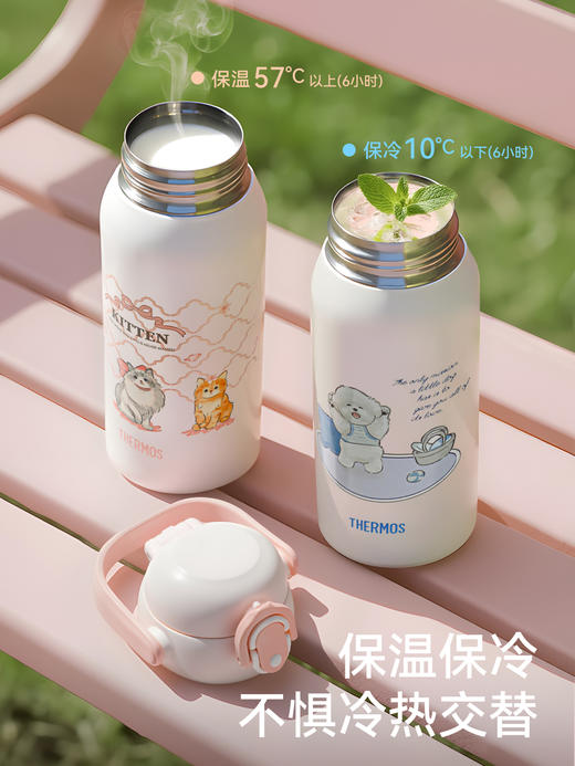 膳魔师25秋冬萌宠系列保温直饮杯500ml蓝色 商品图1