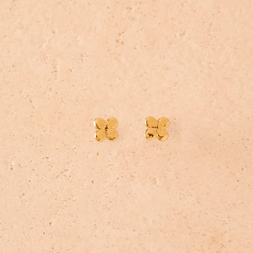 北京仓｜Agapee-Laura-金色 四叶草 耳钉［法国设计师］ 商品图1