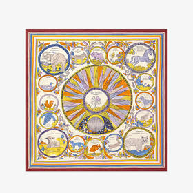 北京仓｜Inoui Editions-130 CHANCE INOUI-四叶草 红色 方巾［法国设计师］