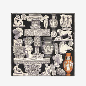 北京仓｜Inoui Editions-130 ARCHIVES-雕塑 黑色 方巾［法国设计师］