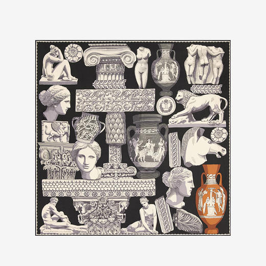 北京仓｜Inoui Editions-130 ARCHIVES-雕塑 黑色 方巾［法国设计师］ 商品图0