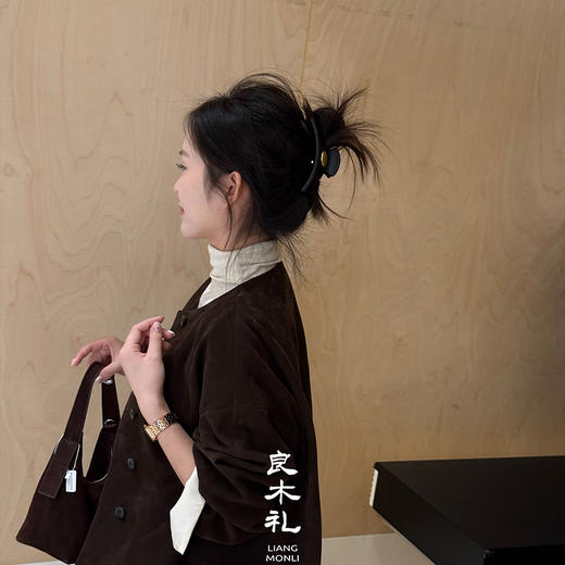 良木礼山羊皮翻袖外套（Q8138） 商品图1