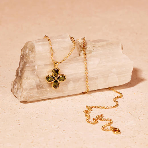 北京仓｜Agapee-Fausta-绿色 四叶草 吊坠 项链［法国设计师］ 商品图2