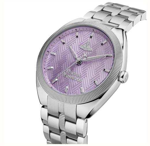Vivienne Westwood 腕表 石英机芯 精钢不锈钢表带 紫色表盘 女表 50米防水 商品图1