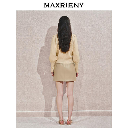 【宫廷巴洛克-商场同款】MAXRIENY华丽宫廷钉珠半裙24冬新款短裙(货号:MC85SK552) 商品图3