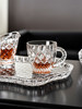 BOHEMIA捷克原装进口 复古中古水晶玻璃家用茶盘餐盘杯垫茶杯托盘DIAMOND钻石纹托盘30.5cm 商品缩略图5