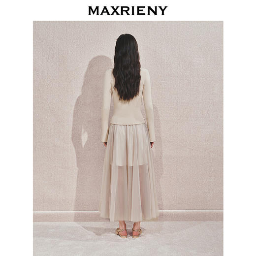 【宫廷巴洛克-商场同款】MAXRIENY亮片装饰针织衫女修身显瘦24秋(货号:MC85SW540) 商品图3