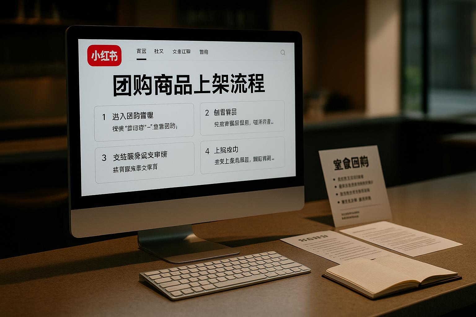 小红书餐饮团购产品怎么上架？详细流程与操作说明