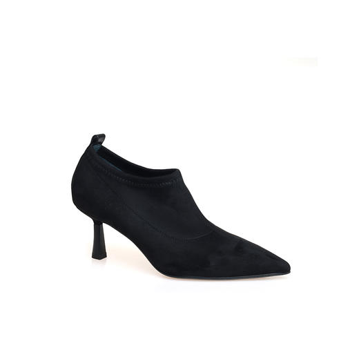 豪麟名鞋奥莱迪嘉女鞋织物+胎牛皮革深口鞋DJHJA52WS050黑色  原价1960元 商品图0