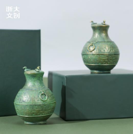 【浙大文创】牛首蟠螭纹青铜壶冰箱贴 商品图3