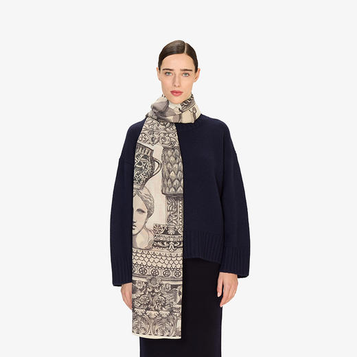 北京仓｜Inoui Editions-80 ARCHIVES-雕塑 白色 围巾［法国设计师］ 商品图1