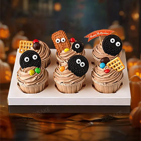 【黑暗小眼怪】万圣节限定系列-卡通纸杯蛋糕