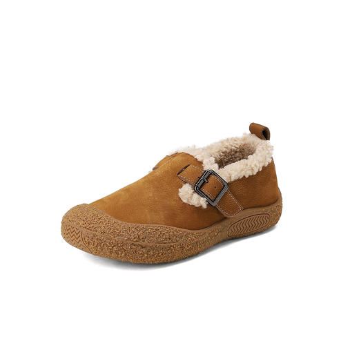 西村名物2024年冬季新款厚底防滑舒适保暖绒毛内里勃肯鞋毛毛鞋X24DM47231 商品图9