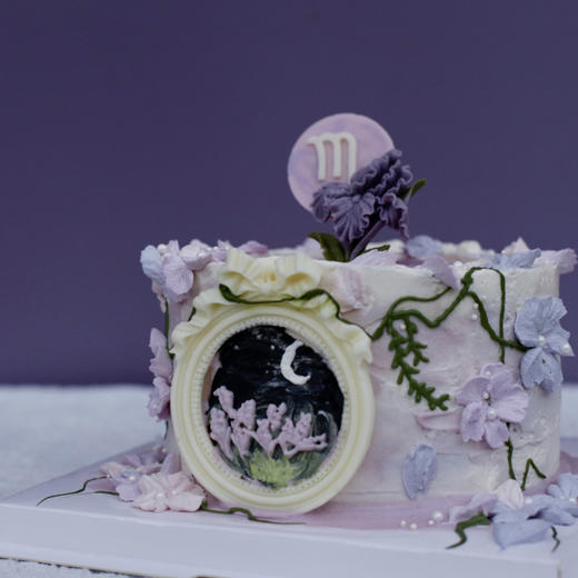 天蝎座生日蛋糕｜月夜鸢尾花 商品图0