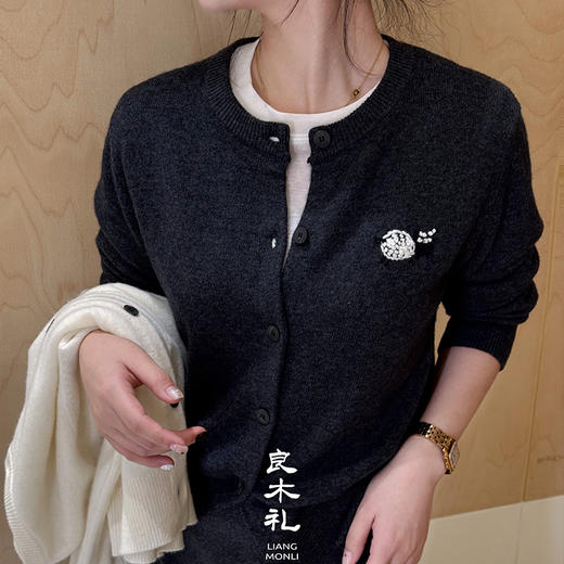 【预售7天】良木礼绵羊毛开衫（Q2592270F） 商品图1
