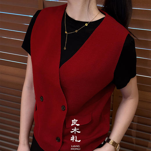 【预售7天】良木礼绵羊毛马甲（Q2592272） 商品图3