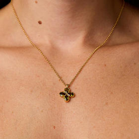 北京仓｜Agapee-Fausta-绿色 四叶草 吊坠 项链［法国设计师］