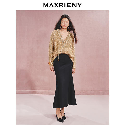 【宫廷巴洛克-商场同款】MAXRIENY盘扣装饰系带外套女24秋新款(货号:MC85JA589) 商品图1