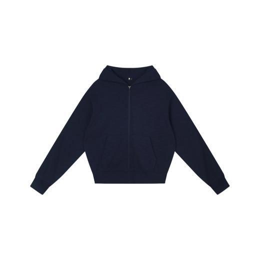 oneup竹节纹拉链连帽卫衣（男女同款） 商品图5