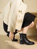 西村名物2025年冬季新款舒适低跟防滑小尖头时装短靴切尔西靴T25DS49631 商品缩略图5