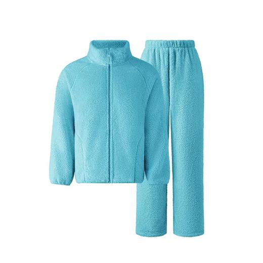 【有棵树·暖到了】珊瑚绒睡衣女加绒加厚可外穿秋冬家居服防静电情侣睡衣女 商品图8