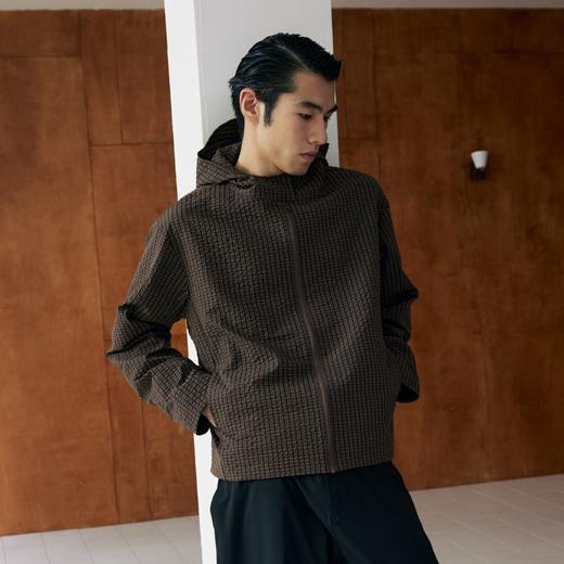 oneup防泼水格子连帽外套 商品图1